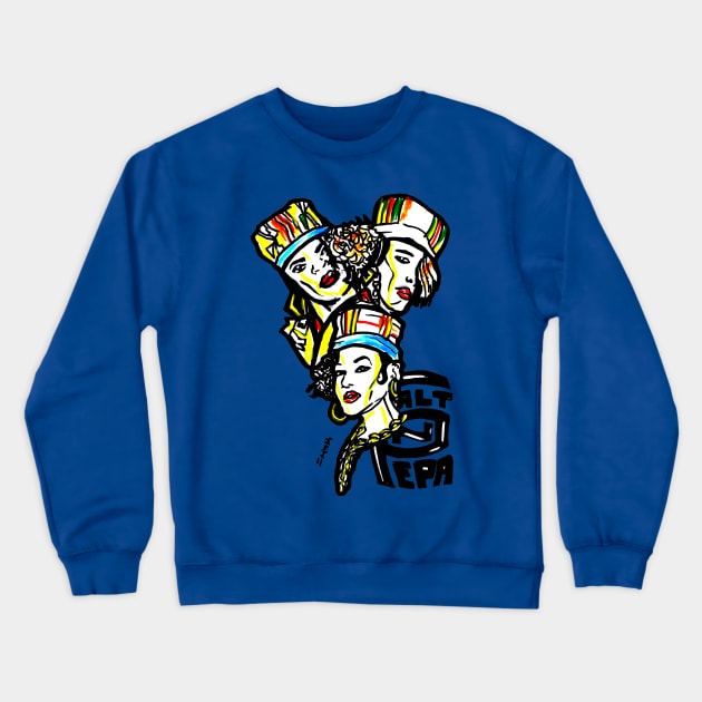 Salt N Pepa Old School Colors Crewneck Sweatshirt by sketchnkustom